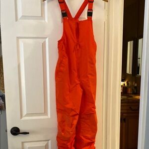 Lands’ End ski snow bibs boys L 10